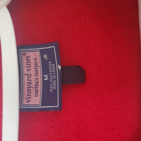 Vineyard Vines Red Fleece Vest Size M - Picture 2 of 5